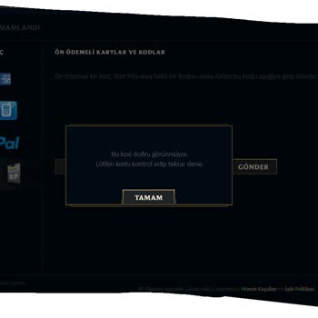 Epinline Hatalı RP Kodu Ve Yetersiz Destek