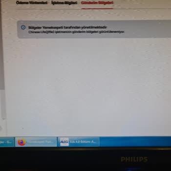 Yemeksepeti Gönderim Bölge Değişikliğinin Yapılamaması Ve Ciddi Zararım