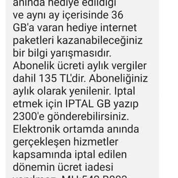 Vodafone Haksız Kazanç Elde Etme