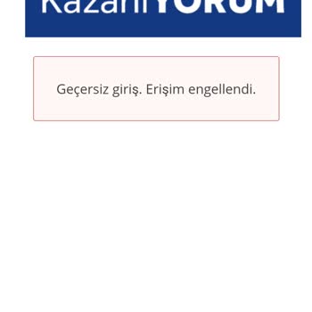 LCW Kazanıyorum Uygulaması Erişim Engeli