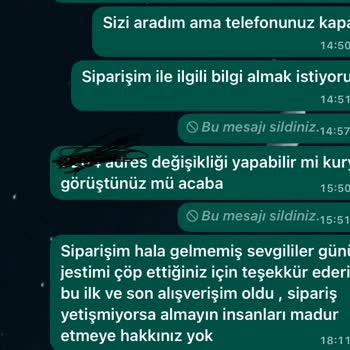 Lozine Flowers Sevgililer Günü Sipariş Hayal Kırıklığı