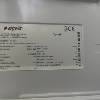 Arçelik Buzdolabı! Cam Kırılması!