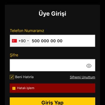 Kullanıcı Bilgileri Doğru Exxen Giriş Hatası Şifre Unuttum Kısmı Hata