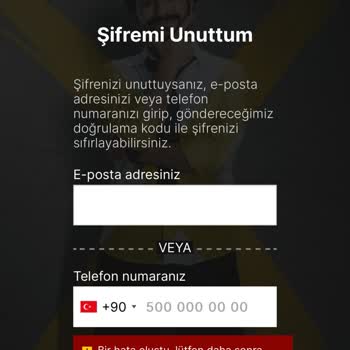 Kullanıcı Bilgileri Doğru Exxen Giriş Hatası Şifre Unuttum Kısmı Hata