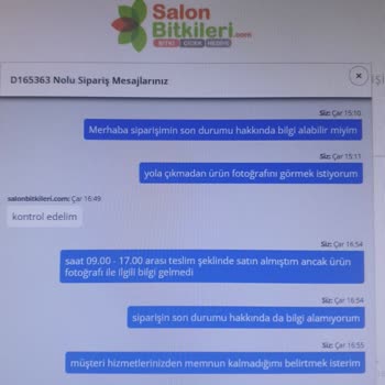 Salonbitkileri.com Gelmeyen Sipariş Ve Kötü Müşteri Hizmetleri