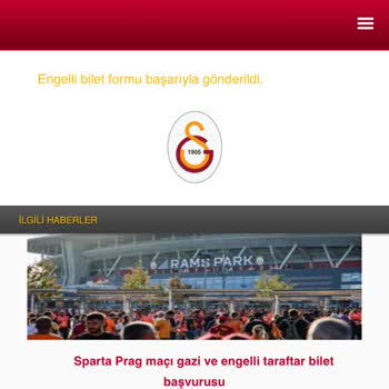 Galatasaray Spor Kulübü Galatasaray Engelli Bilet