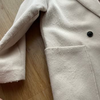 Pull And Bear Kaşe Kaban Tüylendi
