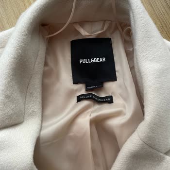 Pull And Bear Kaşe Kaban Tüylendi