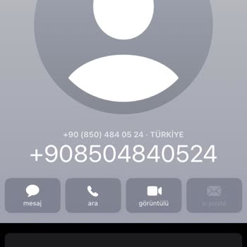+908504840524 Aradı Ve 1'i Tuşlattı