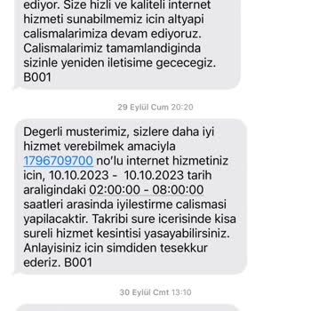 BTK (Bilgi Teknolojileri ve İletişim Kurumu) TTNET Altyapı Sorunu Şikayet