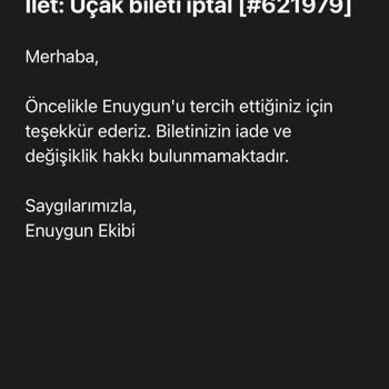 Enuygun.com Mağdur Ediyor Müşteri Memnuniyeti Yok