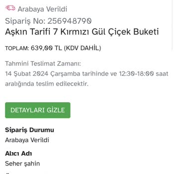 Osevio.com Sipariş Verdiğim Çiçek Sevgilime Gitmedi