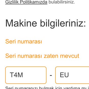 Dyson Airwrap Seri Numarası Mevcut Uyarısı