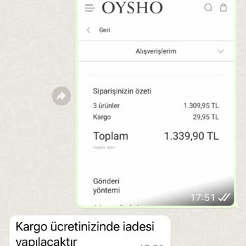 Oysho Giyim Ürün İadesi Hakkında