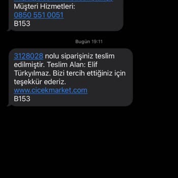 Çiçek Market Siparişimizi Teslim Etmedi