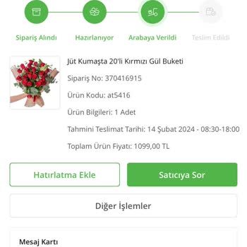 Çiçek Sepeti Ürünü Teslim Etmedi