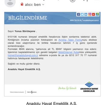 Anadolu Hayat Emeklilik Mağdur Oldum