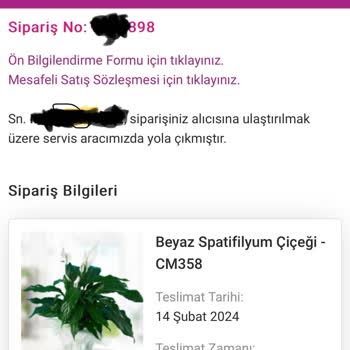 Çiçek Market Parasını Alıp Çiçeği Göndermedi