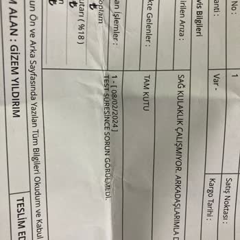 Hepsiburada Teknik Servis Sorunu