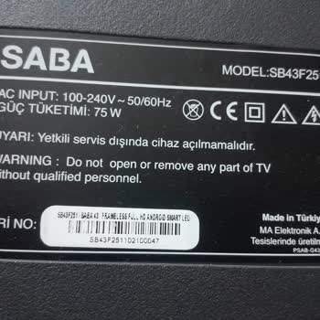 Saba TV Hatalı Ürün!