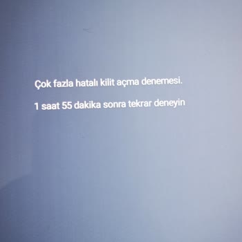 Samsung Galaxy TAB A9+ Şifre Sorunu