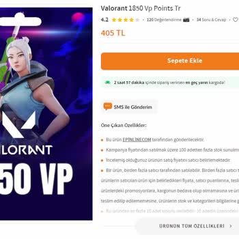 Trendyol Valorant Vp Ürünüm Gelmedi!