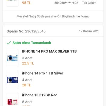 Trendyol Şanslı Çekiliş Yalanı, Para İadesi İstiyorum