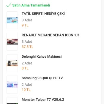 Trendyol Şanslı Çekiliş Yalanı, Para İadesi İstiyorum