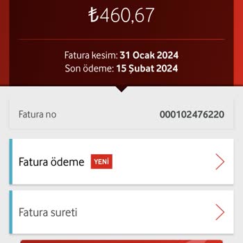 Vodafone Net Kafasına Göre Fatura Gönderiyor!