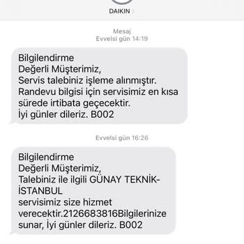 Daikin Yetkili Servis Arızalı Olmayan Parçayı Değiştirmek İstedi