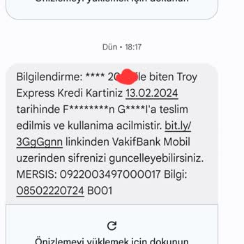 VakıfBank Kredi Kartı Teslimat Sorunu