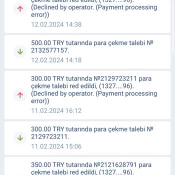 1xbet Paramı Operatör Tarafından Red