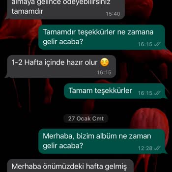 Fotoğraf Köşkü Düğün Albümü İstediğimiz Gibi Yapmadı