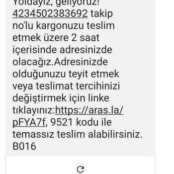 TommyLife Aras Kargo Ürünü Teslim Etmedi