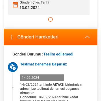 MNG Kargo Evde Olduğum Halde Başarısız İşlem