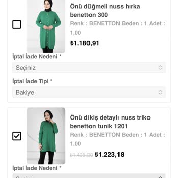 İhya Giyim İade Sayfaları Olmasına Rağmen İade Yapmıyor