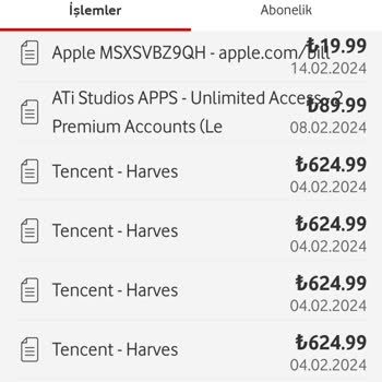 Tencent Games Türkiye Tencent Uygulaması Üzerinden Yaşanan Yetkisiz İşlem Şikayeti