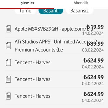 Tencent Games Türkiye Tencent Uygulaması Üzerinden Yaşanan Yetkisiz İşlem Şikayeti