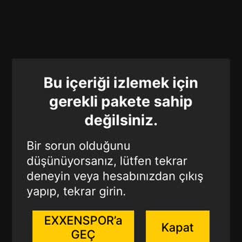 Exxen Promosyon Kodu Hatası