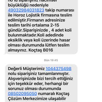 Horoz Lojistik Kargo Teslim Sorunu