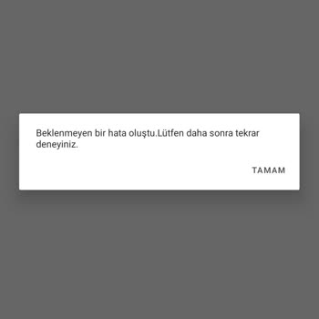 Passolig Beklenmeyen Hata Oluştu
