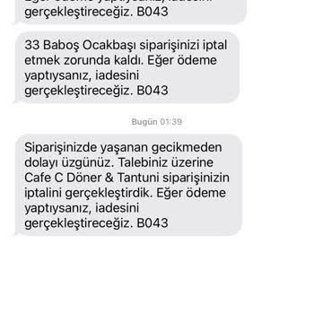 Yemek Sepeti İade Sorunu