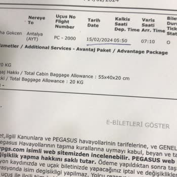 Pegasus Hava Yolları Uçak Kapısını Belirtilen Saatten Önce Kapatıyor.