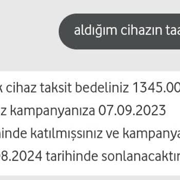 Vodafone Hattıma Yüksek Miktarda Fatura Bedelleri