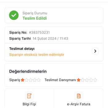 Migros Siparişimi Teslim Etmedi
