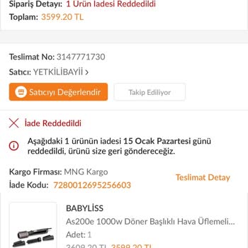 MNG Kargo'nun Ambalaj Hasarı Yüzünden Ürün İadem Gerçekleşmedi