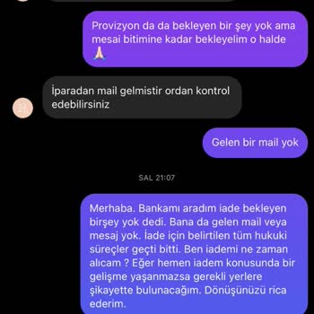 Rukayyel Sayfasının Para İadesini Yapmaması.