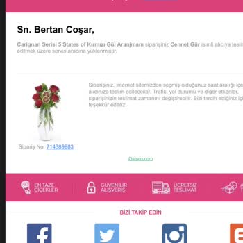 Osevio.com Ürünü Zamanında Göndermiyor Mağdur Ediyor