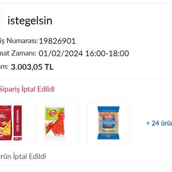 İstegelsin İade Edilmeyen Ücret 3003,05 TL
