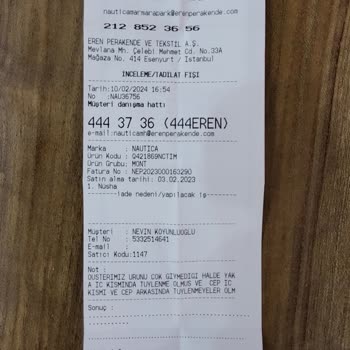 Nautica Uzun Kadın Montu Yakası Ve Cep Kenarları Tüylenmiş...